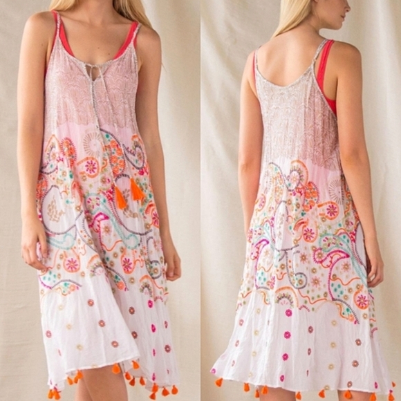 🆕LAST ONE! 🌿SUNDANCE WOODSTOCK DRESS🌿 - Picture 2 of 10